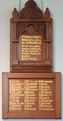 St Thomas's Church Winchelsea Members Who Served