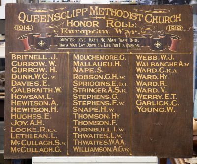 Queenscliff Methodist Church Honor Roll