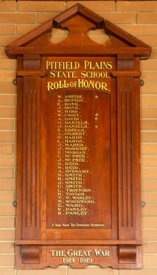 Pitfield Plains State School Roll of Honor