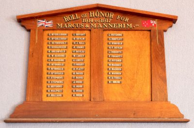 Marcus & Mannerim Roll of Honor